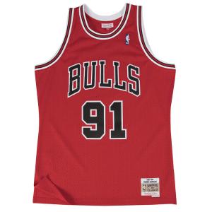 NBA デニス・ロッドマン シカゴ・ブルズ ユニフォーム スウィングマン ロード 1997-98 ミッチェル＆ネス/Mitchell & Ness スカーレット｜selection-basketball