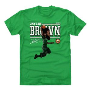 NBA ジェイレン・ブラウン セルティックス Tシャツ Cartoon WHT 500Level ケリーグリーン｜selection-basketball