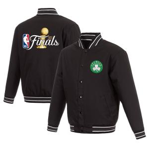 NBA セルティックス ジャケット NBAファイナル2022 進出記念 Polytwill Varsity アウター JH Design ブラック｜selection-basketball