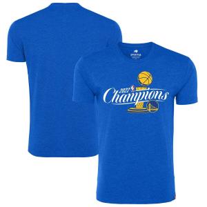 NBA ウォリアーズ Tシャツ NBAファイナル2022 優勝記念 Champions Official Logo Davis T-Shirt Sportiqe ロイヤル｜selection-basketball