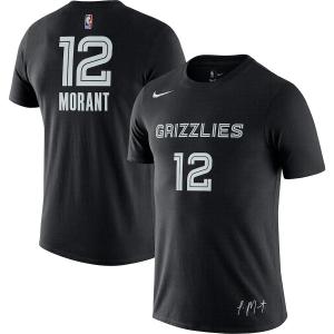 NBA ジャ・モラント グリズリーズ Tシャツ 2022 Select Series ROY ネーム＆ナンバー T-Shirt ナイキ/Nike ブラック｜selection-basketball