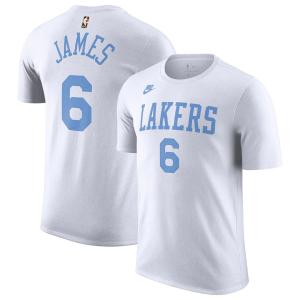 NBA レブロン・ジェイムス レイカーズ Tシャツ 2022/23 クラシック エディション ネーム＆ナンバー T-Shirt ナイキ/Nike ホワイト｜selection-basketball