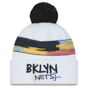 NBA ブルックリン・ネッツ ニットキャップ 2022/23 シティエディション Cuffed Pom Knit  ニューエラ/New Era グレー｜selection-basketball