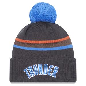 NBA オクラホマシティ・サンダー ニットキャップ 2022/23 シティエディション Cuffed Pom Knit  ニューエラ/New Era グレー｜selection-basketball