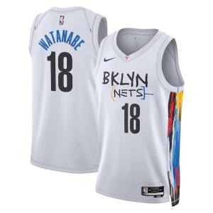 NBA 渡邊雄太 ブルックリン・ネッツ ユニフォーム Unisex 2022/23 シティエディション スウィングマン ジャージ ナイキ/Nike ホワイト｜selection-basketball