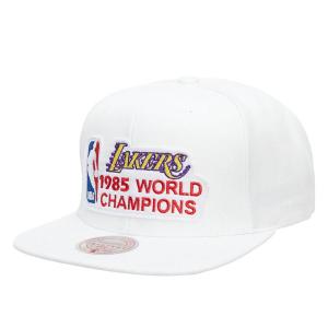 NBA レイカーズ キャップ HWC 1985 チャンピオン スナップバック ミッチェル＆ネス/Mitchell & Ness ホワイト｜selection-basketball