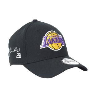 NBA 八村塁 レイカーズ キャップ サイン刺繍入り The League 9FORTY Adjustable Hat ニューエラ/New Era ブラック｜selection-basketball