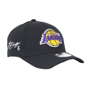 NBA レブロン・ジェイムス レイカーズ キャップ サイン刺繍入り Team Classic 39THIRTY Flex Hat ニューエラ/New Era ブラック