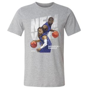 NBA ジャレン・ブランソン ジュリアス・ランドル ニックス Tシャツ New York Duo WHT 500Level ヘザーグレー｜selection-basketball