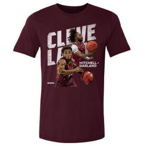 NBA ドノバン・ミッチェル ダリアス・ガーランド キャバリアーズ Tシャツ Cleveland Duo WHT 500Level マルーン｜selection-basketball