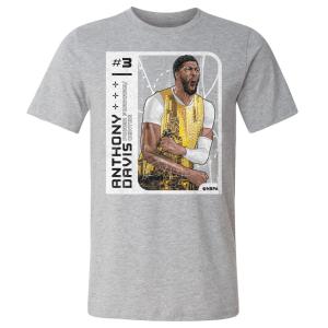 NBA アンソニー・デイビス レイカーズ Tシャツ Los Angeles L Card T-Shirt 500Level ヘザーグレー｜selection-basketball