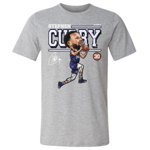 NBA ステファン・カリー ウォリアーズ Tシャツ Cartoon T-Shirt 500Level ヘザーグレー｜selection-basketball