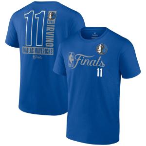 NBA カイリー・アービング マーベリックス Tシャツ NBAファイナル2024 進出記念 Inbound Pass Name & Number T-Shirt Fanatics ブルー｜selection-basketball