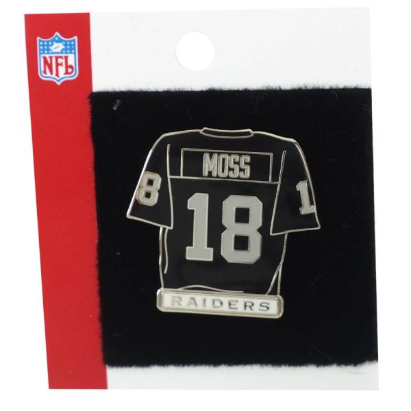 NFL ランディー・モス レイダース Player Jersey Pin ピンバッチ ピンズ PSG...