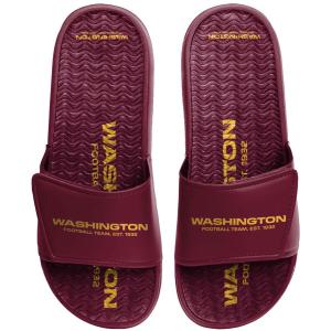 NFL Wフットボールチーム サンダル ワードマーク Gel Slide Sandals FOCO バーガンディ｜selection-basketball