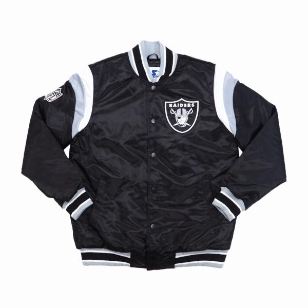 NFL レイダース ジャケット スタジャン Shut Out Varsity Jacket STAR...