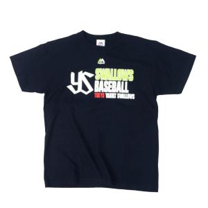 東京ヤクルトスワローズ グッズ Tシャツ 2020レプリカロゴＴシャツ Majestic JP ネイビー｜selection-basketball