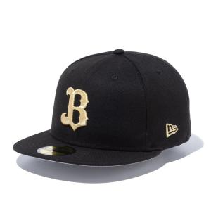 オリックス・バファローズ グッズ キャップ 59FIFTY Cap ニューエラ/New Era ブラック ゴールド｜selection-basketball