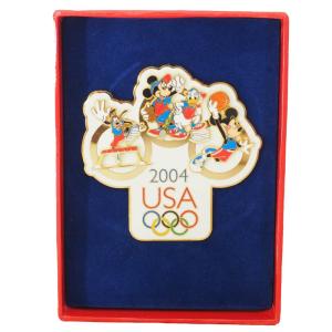 アメリカ代表 ディズニー 2004 アテネ USA Jumbo Pin LE1000 : Mickey, Donald. Goofy ピンバッチ ピンズ Disney｜selection-basketball