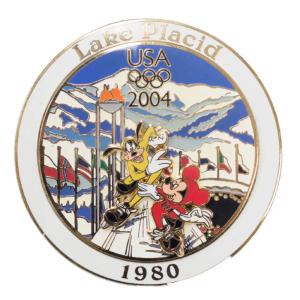 アメリカ代表 ディズニー USA Jumbo 2004 Pin LE 750 : 1980 レークプラシッド (Mickey Mouse) ピンバッチ ピンズ Disney｜selection-basketball