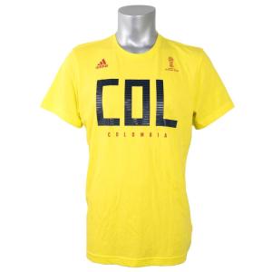 サッカー コロンビア代表 Tシャツ 半袖 2018 FIFA ワールドカップ チームプライド アディダス/Adidas イエロー【OCSL】｜selection-basketball