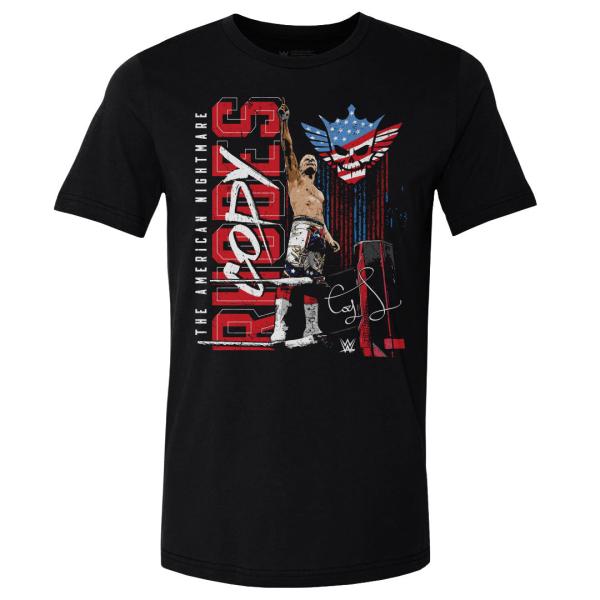 WWE コーディ・ローデス Tシャツ Corner Ropes WHT 500Level ブラック
