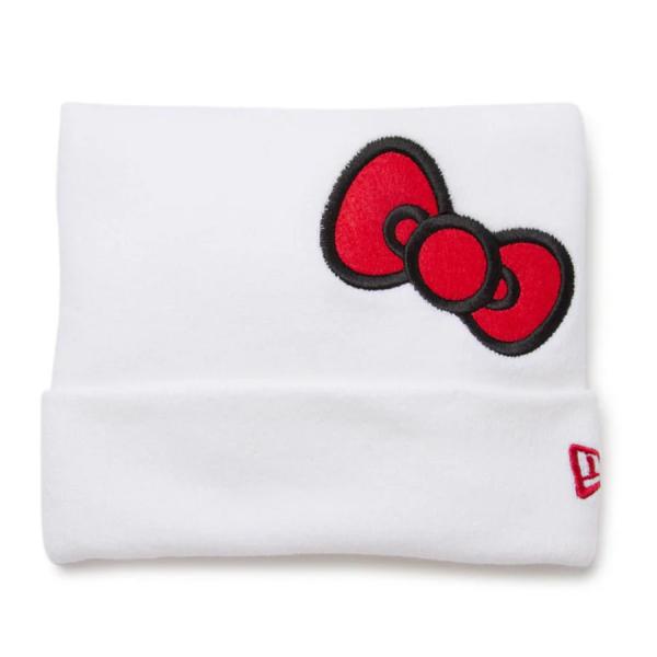 ハローキティー ニットキャップ Hello Kitty Square Knit BIG RIBBON...