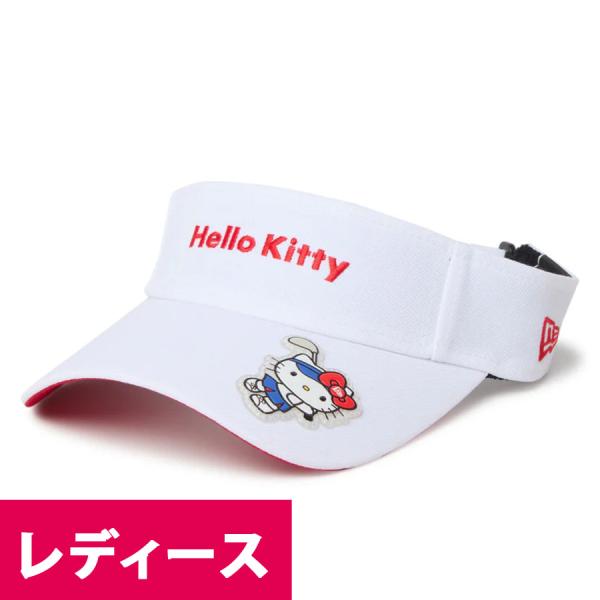 ハローキティー キャップ Hello Kitty Women's Sun Visor Long Vi...