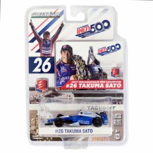 インディ500 佐藤琢磨 ミニカー  INDY500 アンドレッティ・レーシング 1/64  2017 インディアナポリス チャンピオン ダイカスト レアアイテム｜selection-j