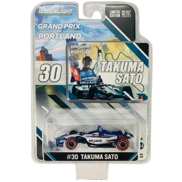 インディ500 佐藤琢磨 ミニカー モデルカー フィギュア 2018 ポートランドGP 優勝記念 チ...