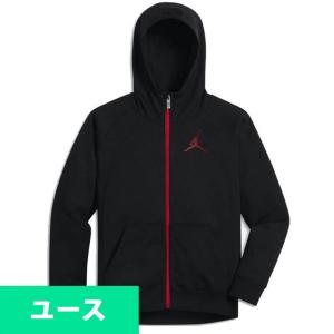 JORDAN パーカー/フーディー キッズ/ユース Full Zip Jumpman Hoodie ナイキ/Nike Black/Red｜selection-j