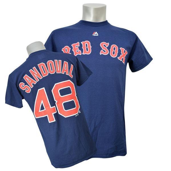 リニューアル記念メガセール MLB レッドソックス パブロ・サンドバル Tシャツ マジェスティック