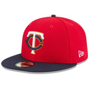 前田健太選手 所属 ミネソタ・ツインズ キャップ ニューエラ NEW ERA  MLB オーセンティック オンフィールド 59FIFTY オルタネート2 平つば キャップ 特集｜selection-j