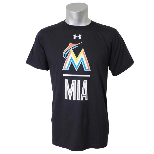 MLB マーリンズ Tシャツ 半袖 UA パフォーマンス スラッシュ アンダーアーマー/UNDER ...