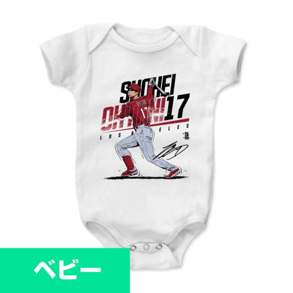 MLB エンゼルス 大谷翔平 ベビー服 Player Art Cotton 500Level ホワイ...