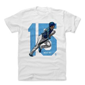 MLB Tシャツ ロイヤルズ ウィット・メリフィールド Player Art Cotton T-Shirt 500Level ホワイト 1112LV【OCSL】｜selection-j