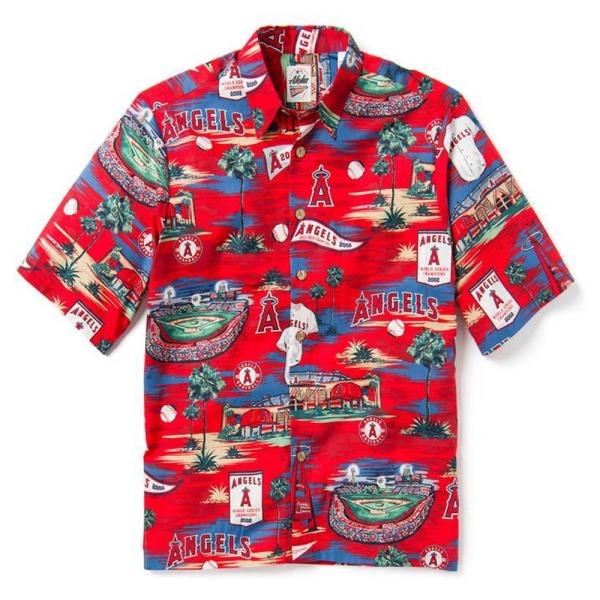 大谷翔平選手所属 MLB エンゼルス ホームタウン シーニック ハワイアン レインスプーナー/Rey...