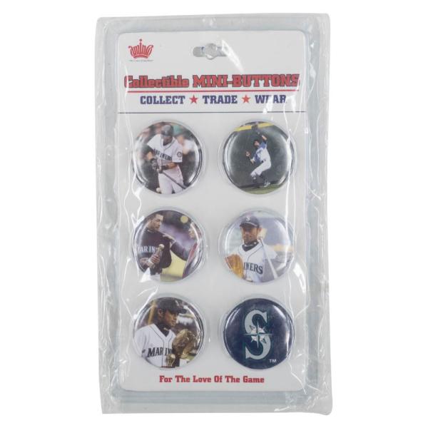 MLB(メジャーリーグ) マリナーズ イチロー 2008 コレクティブル ミニ ボタンズ Aminc...
