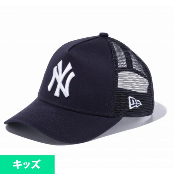 MLB ヤンキース メッシュキャップ キッズ ユース Aフレーム トラッカー メッシュ ニューエラ/...