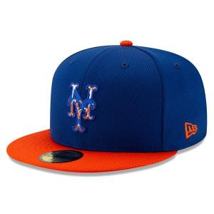 MLB ニューヨーク・メッツ キャップ/帽子 2020 キャンプ バッティング プラクティス 59FIFTY ニューエラ/New Era ゲーム 平つば キャップ 特集｜selection-j