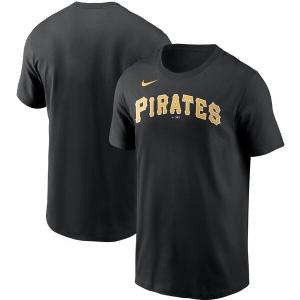 MLB ピッツバーグ・パイレーツ Tシャツ チーム ワードマーク ナイキ/Nike ブラック【OCSL】｜selection-j