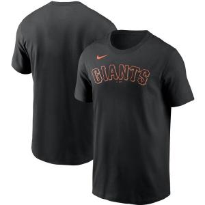 MLB サンフランシスコ・ジャイアンツ Tシャツ チーム ワードマーク ナイキ/Nike ブラック【OCSL】｜selection-j