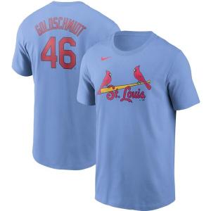 MLB ポール・ゴールドシュミット セントルイス・カージナルス Tシャツ ネーム & ナンバー ナイキ/Nike ライトブルー｜selection-j
