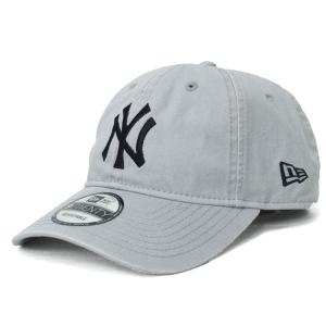 MLB ニューヨーク・ヤンキース キャップ/帽子 9TWENTY Cloth Strap ニューエラ/New Era グレー｜selection-j