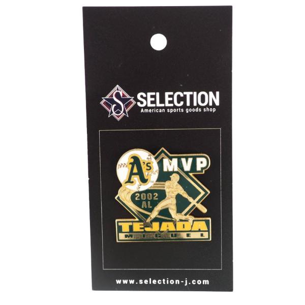 MLB ミゲル・テハダ オークランド・アスレチックス 2002 アリーグ MVP Pin ピンバッチ...