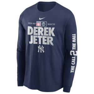 MLB デレク・ジーター ニューヨーク・ヤンキース Tシャツ 2020 野球殿堂入り記念 Long Sleeve T-Shirt ナイキ/Nike ネイビー NKAC-EB4【OCSL】｜selection-j