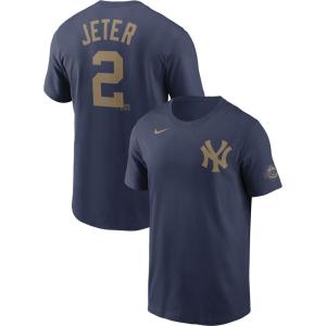 MLB デレク・ジーター ニューヨーク・ヤンキース Tシャツ 2020 野球殿堂入り記念 Gold Name & Number ナイキ/Nike ネイビー N199-EBE【OCSL】｜selection-j