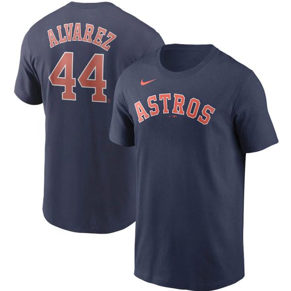 MLB ヨルダン・アルバレス ヒューストン・アストロズ Tシャツ Name &amp; Number T-S...