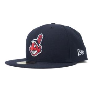 MLB クリーブランド・インディアンス キャップ/帽子 Authentic Collection On-Field 59FIFTY Fitted Hat ニューエラ/New Era ネイビー｜selection-j