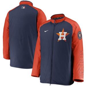 MLB ヒューストン・アストロズ ジャケット/アウター Authentic Collection Dugout Full-Zip Jacket ナイキ/Nike ネイビー/オレンジ｜selection-j